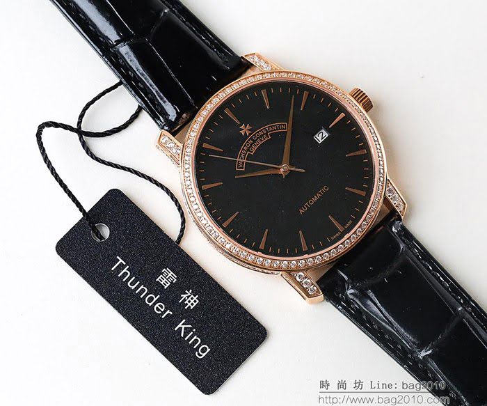 江詩丹頓 Vacheron Constantin LS精品 2018新款 進口9015機芯 小牛皮原裝蝴蝶扣 超強防水 高檔男士腕表  wssb3631